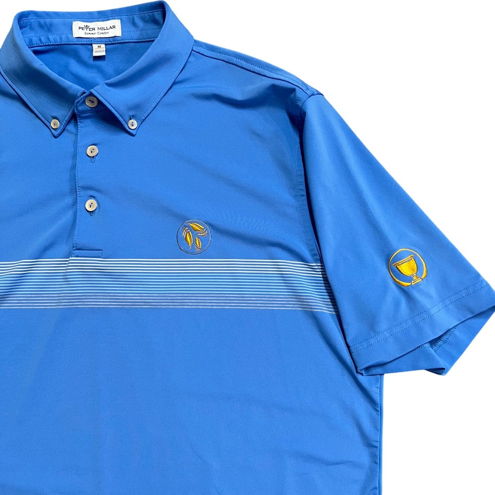Peter Millar Polo Shirt Mens M Summer Comfort Golf Presidents‎ Cup